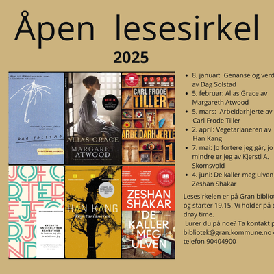 Åpen lesesirkel.