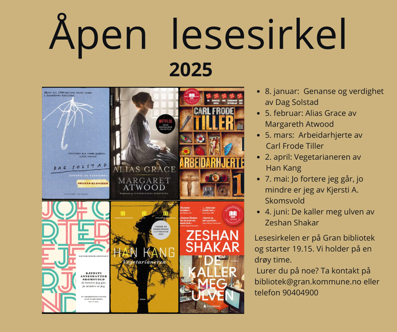 Åpen lesesirkel.