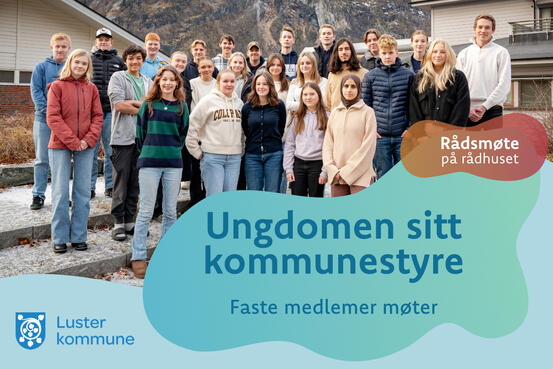 Ungdommen sitt kommunestyre i Luster