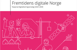 Klipp fra forsiden av Nasjonal Digitaliseringsstrategi for perioden 2024-30