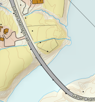 Kartutsnitt Manndalen bru