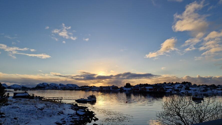 Februarlys. (Foto: Elsa Jakobsen)