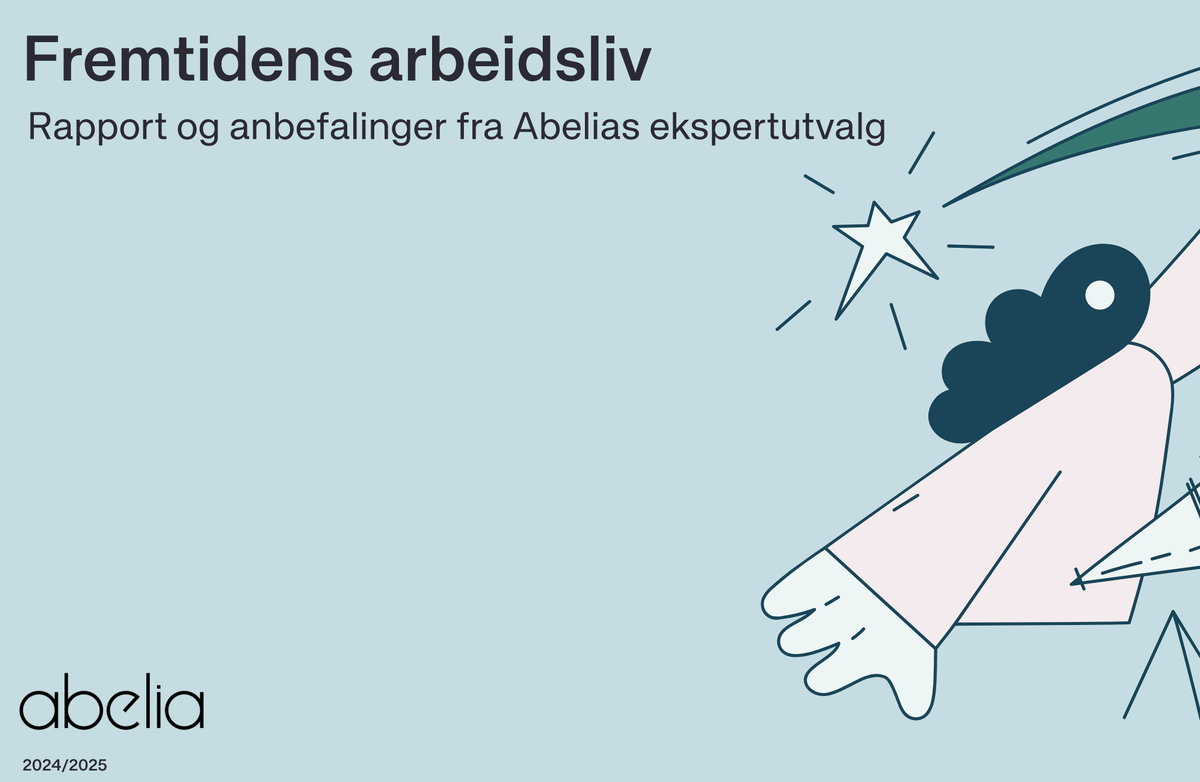 Rapportens forside: Fremtidens arbeidsliv