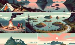 KI-generert bilde av friluftsliv