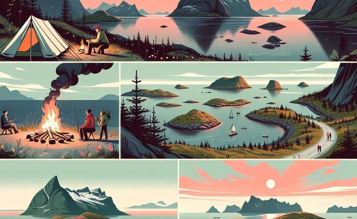KI-generert bilde av friluftsliv