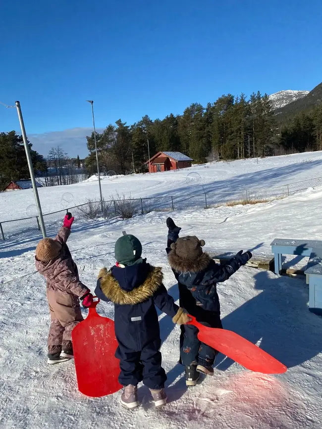 Vårdal barnehage frå utsia