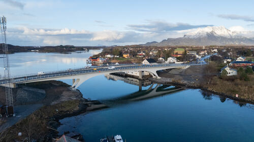 Den nye brua ble åpnet 12. november i 2024. (Foto: Pål Nikolaisen) default