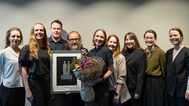 Fra venstre: Camilla Orten, Cathrine Strand Yttervik, Raymond Karlsen, Lars Rønn, Iselin Brenna, Helle Økstad, Daniela Marie Kobialko, Martine Olsen Lysvand, Astrid Bugge Mjærum