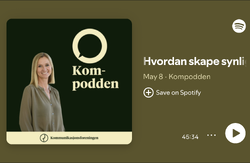 Kompoddens logo viser programlederen