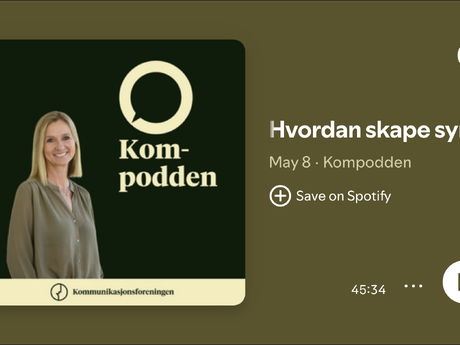 Kompoddens logo viser programlederen