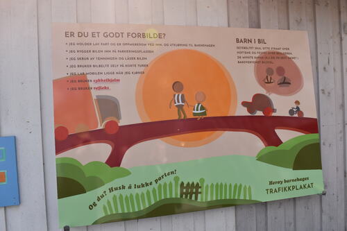 Ingrid Erøy Fagervik har designet en nydelig trafikkplakat.