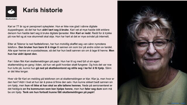 Karis historie med tekst