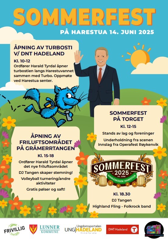Sommerfest på Harestua torg