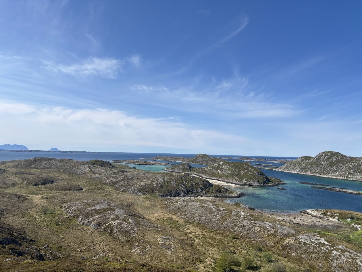 Utsikt fra Storåsfjellet i Øksningan