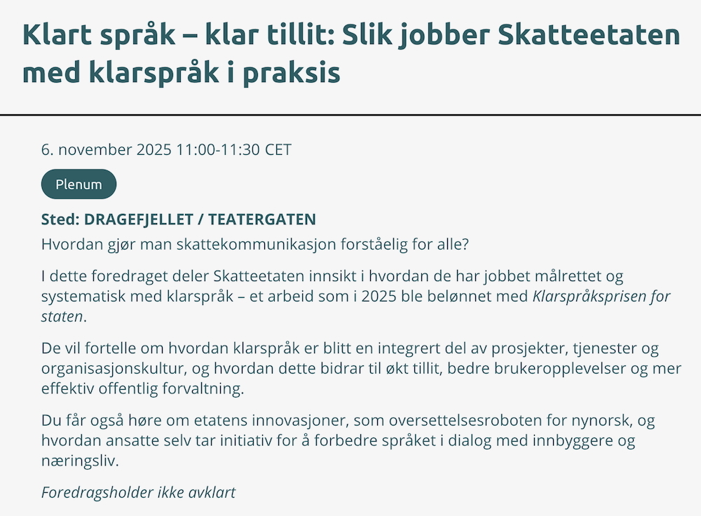 Klart språk - klar tillit, slik jobber skatt med klarspråk i praksis1000.jpeg