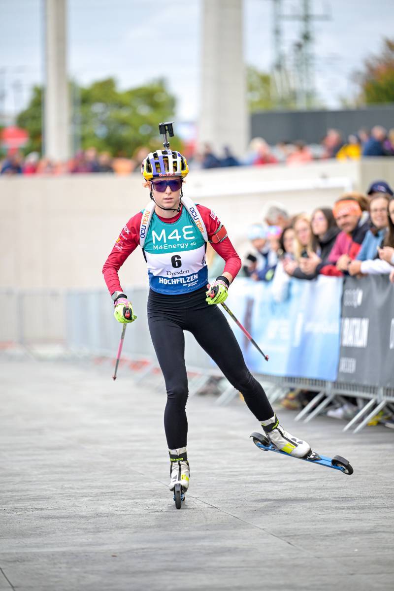 Marketa Davidova au City Biathlon