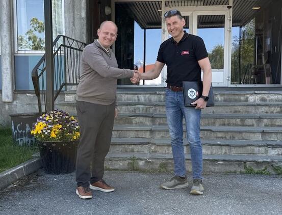Ordfører Birger Holand og Tore Killi