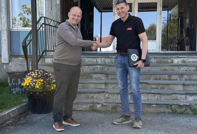 Ordfører Birger Holand og Tore Killi