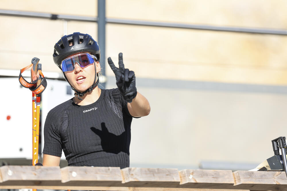 Océane Michelon se prépare