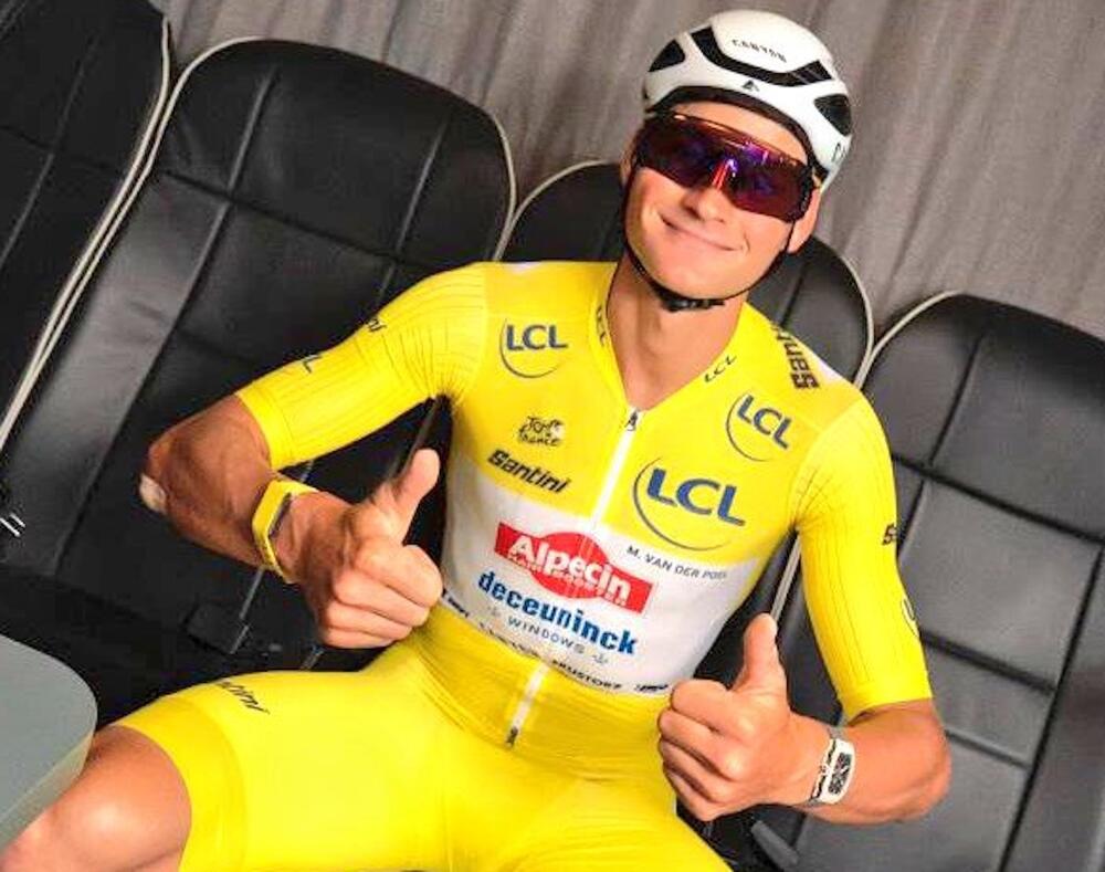 Mathieu Van der Poel en jaune