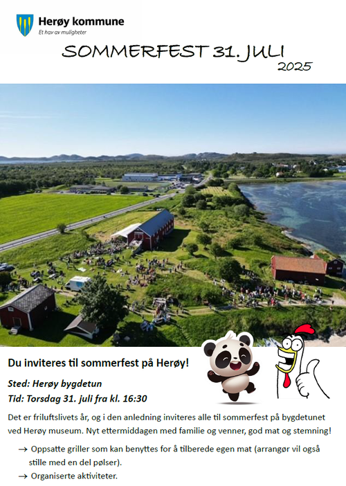Plakat sommerfest 2025