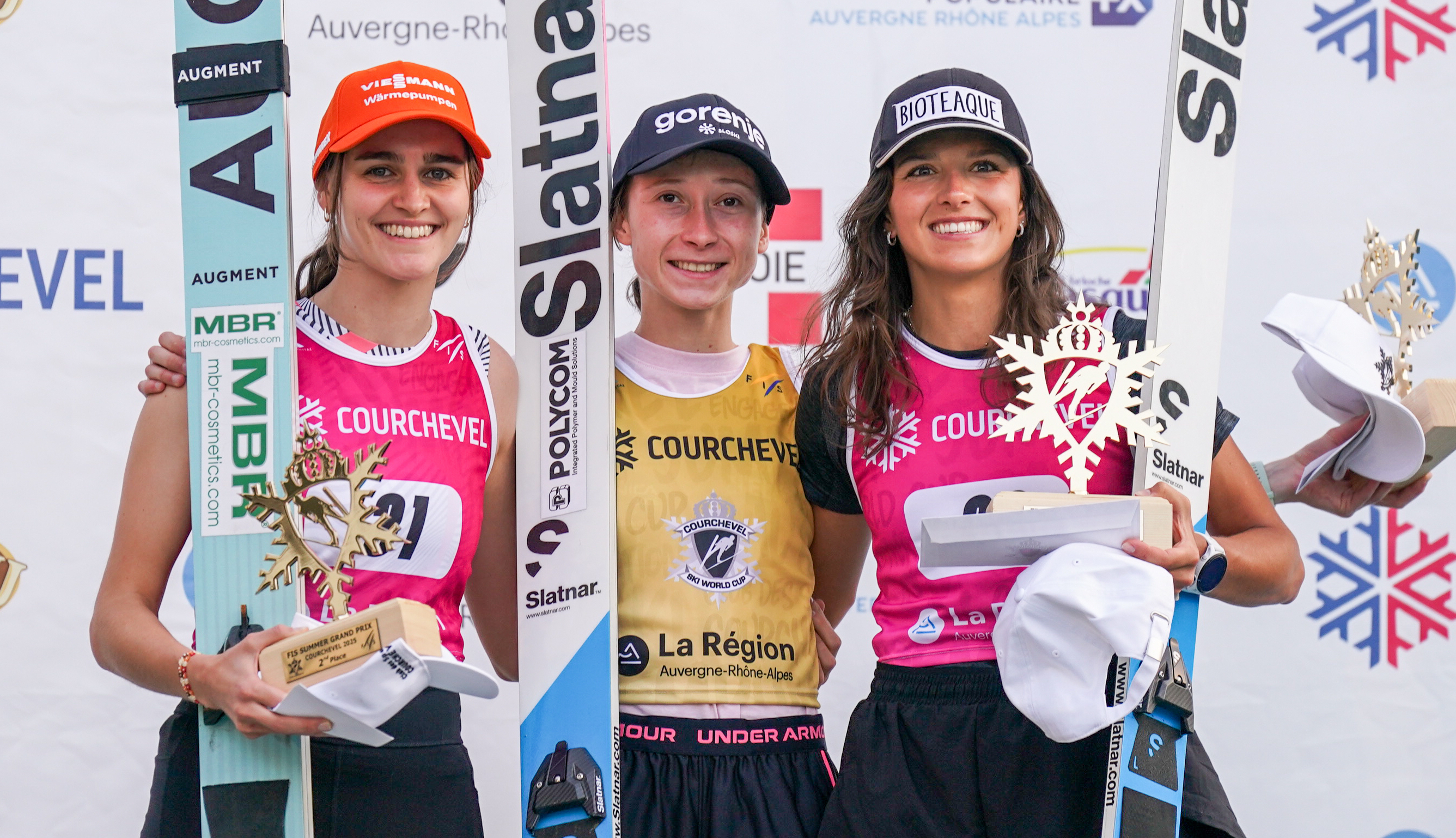 Podium Courchevel Grand Prix été saut à ski