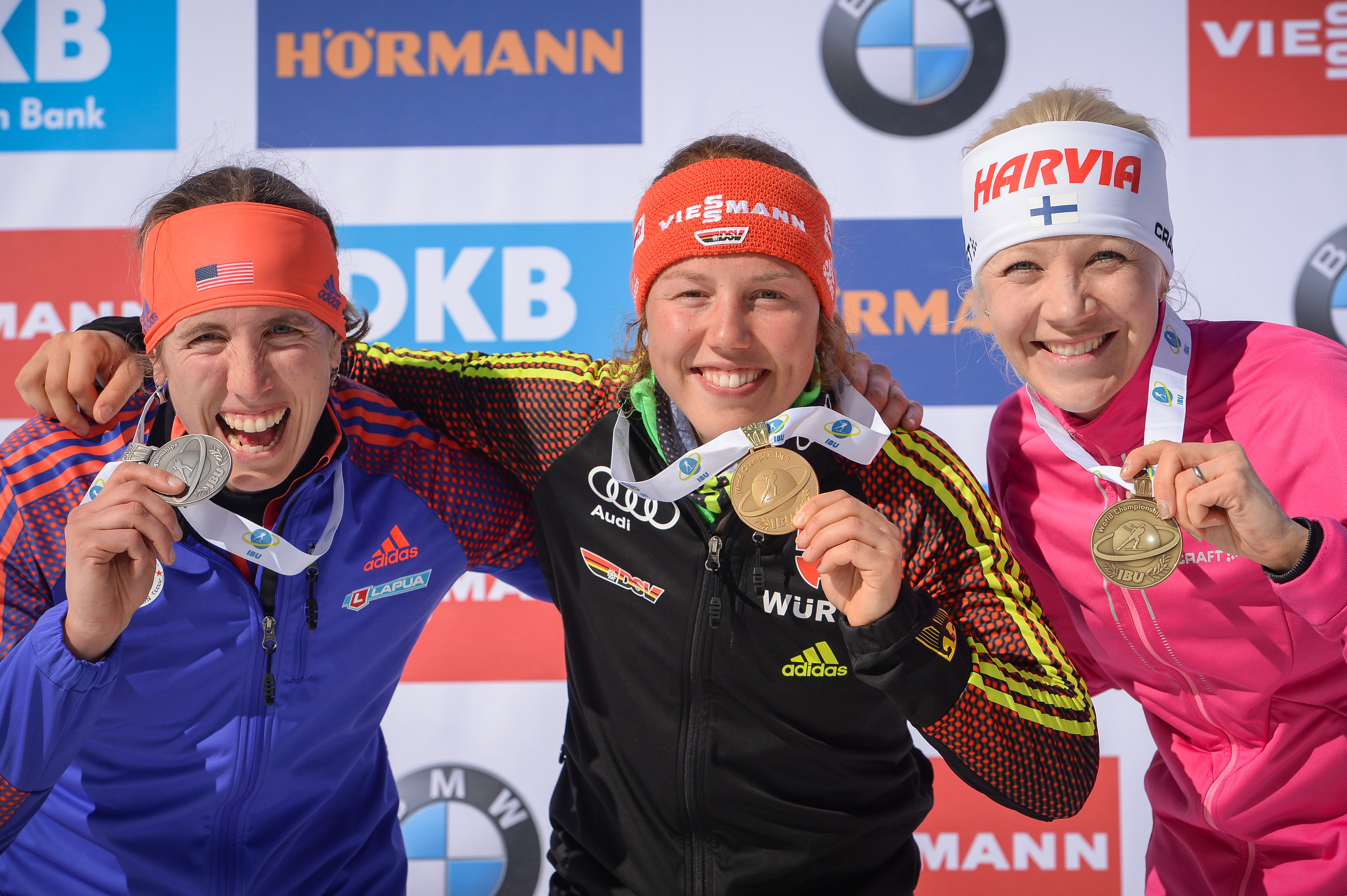 Laura Dahlmeier et Kaisa Makarainen