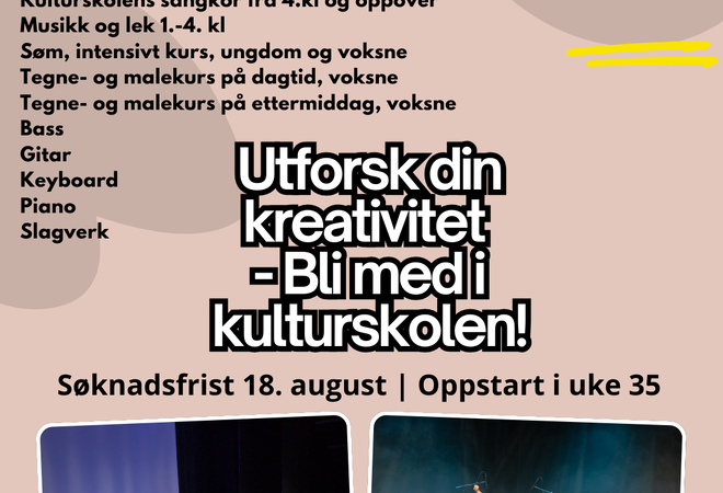 Søk plass i kulturskolen