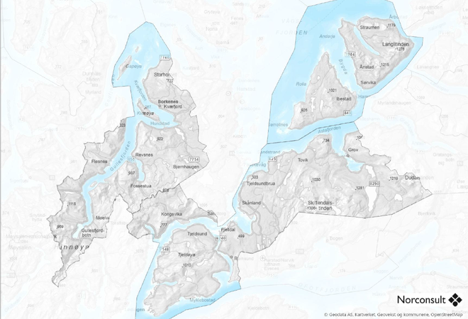 Kart planprogram - Kystoneplaner for Kvæfjord, Ibestad og Tjeldsund