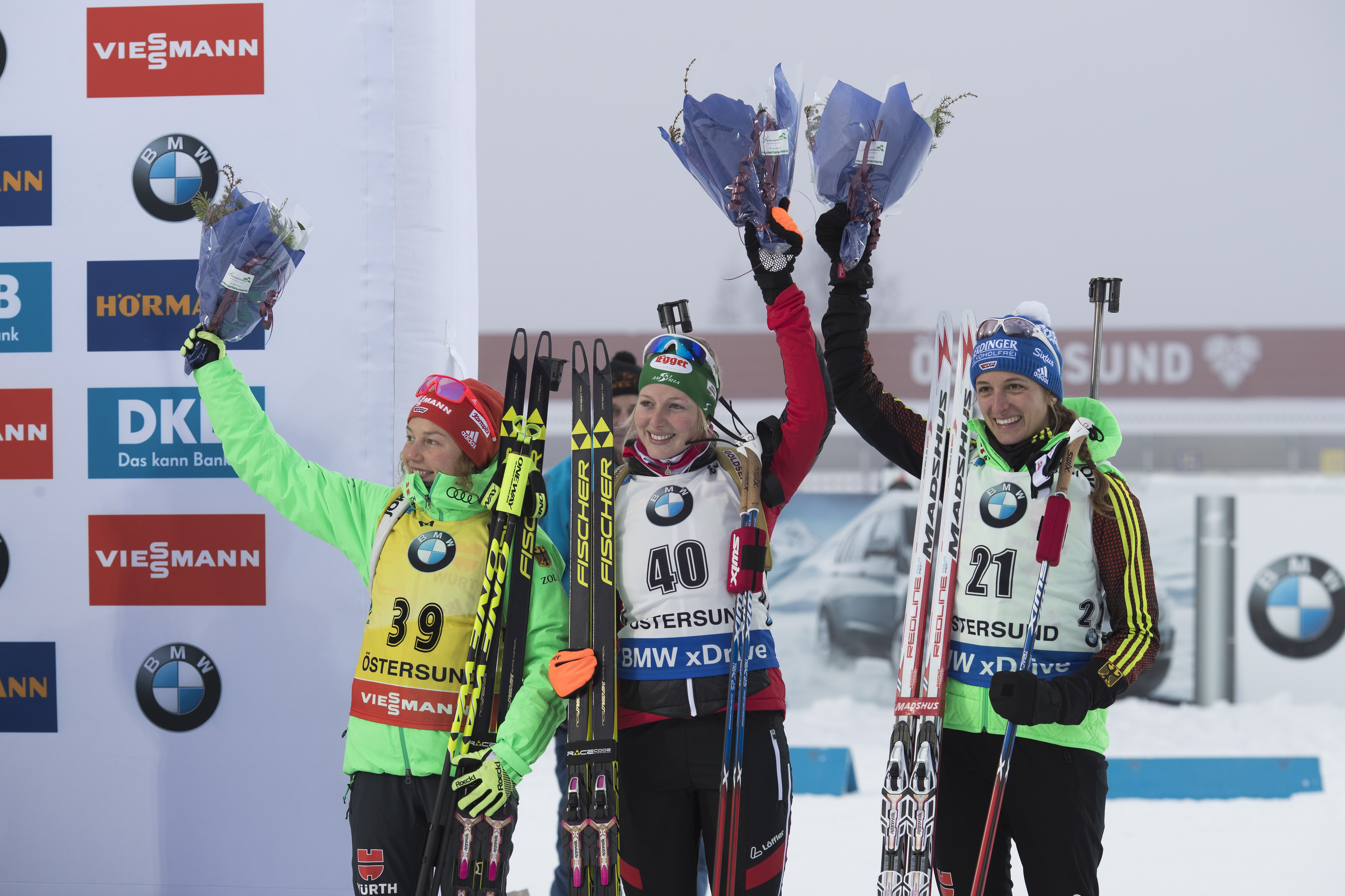 Lisa Theresa Hauser et Laura Dahlmeier