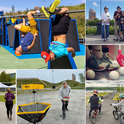 Fysiske aktiviteter i Mjøsparken