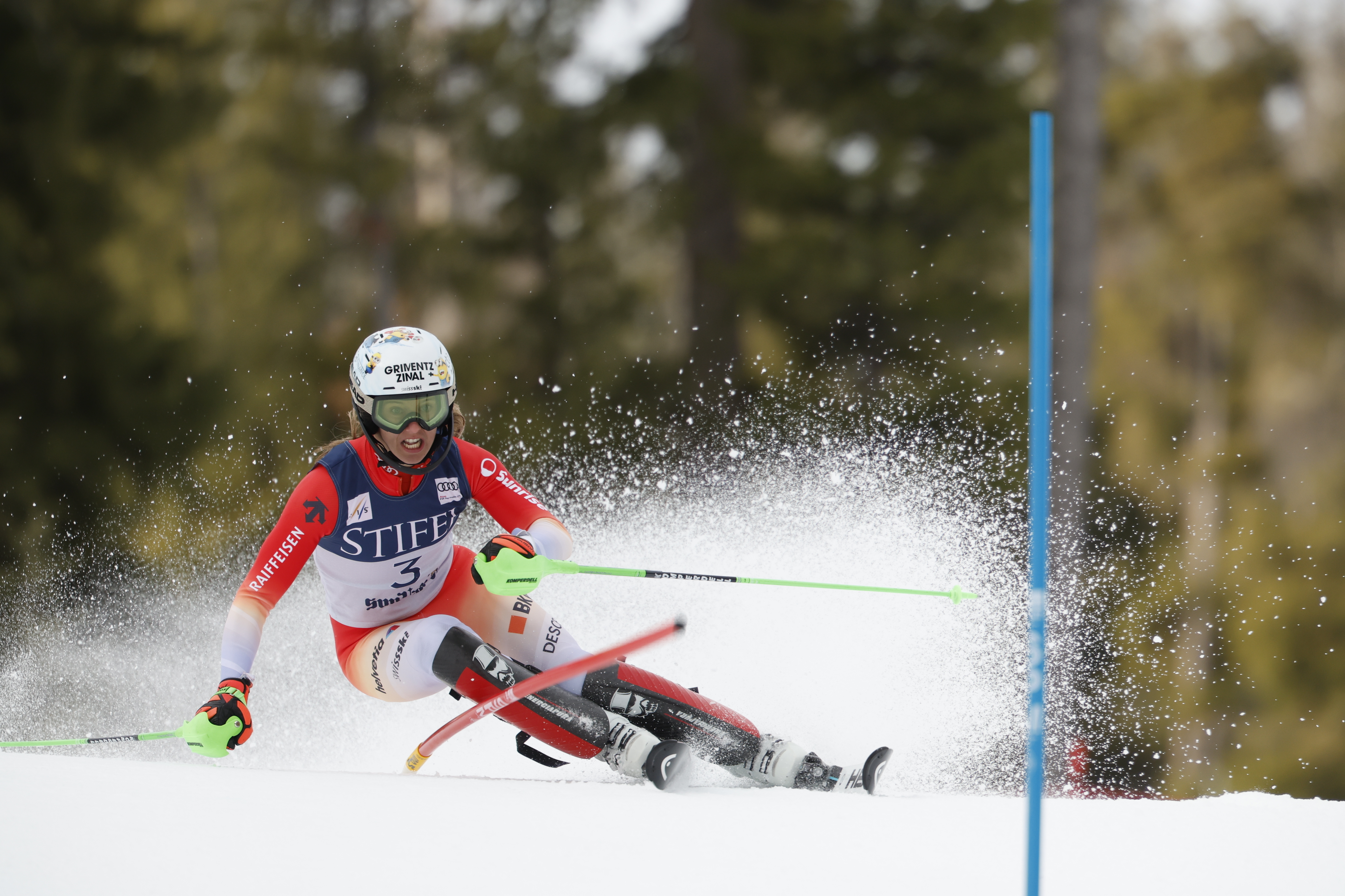Camille Rast, championne du monde de slalom