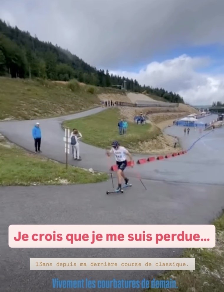 Julia Simon en classique à Prémanon