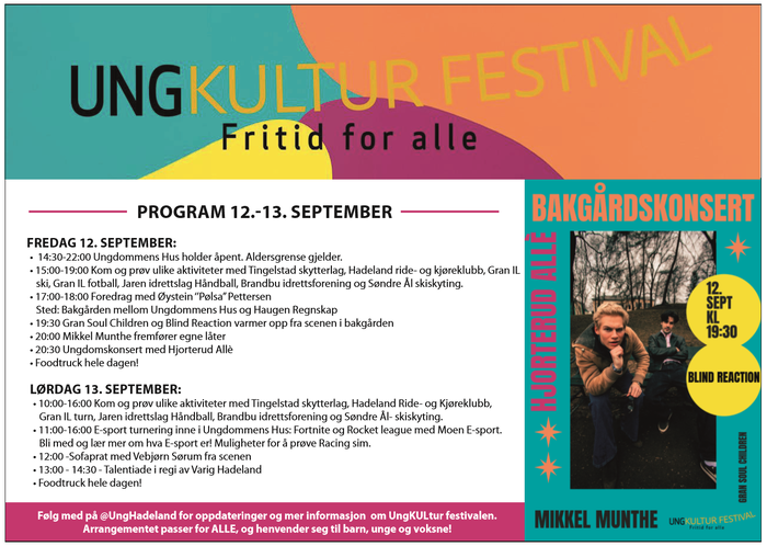 Programmet for UngKULtur-festival