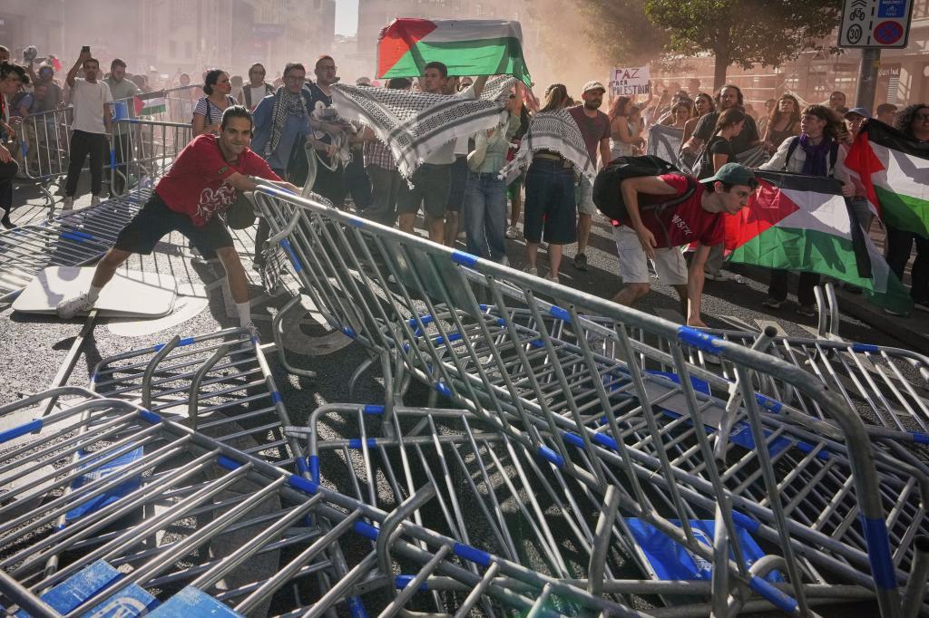 Manifestations sur le parcours