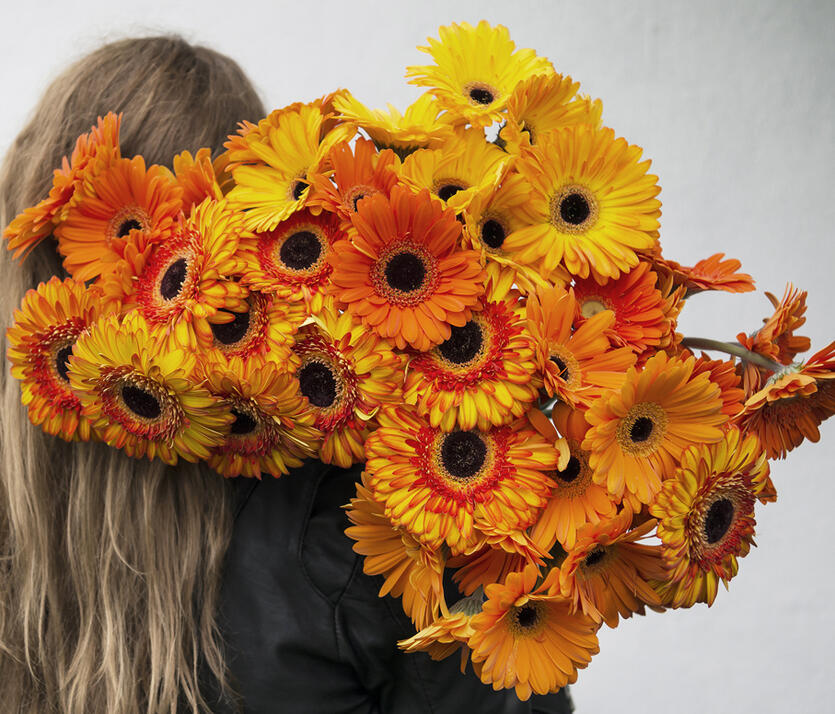 Bestill blomster<br/> rett hjem på døren