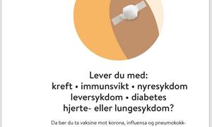 Info om vaksine med FHI link