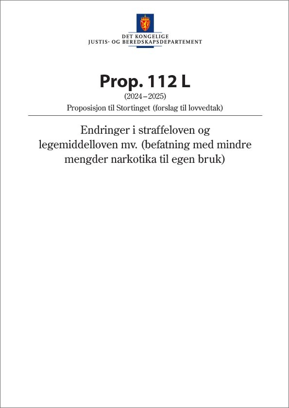 Forside stortingsproposisjon