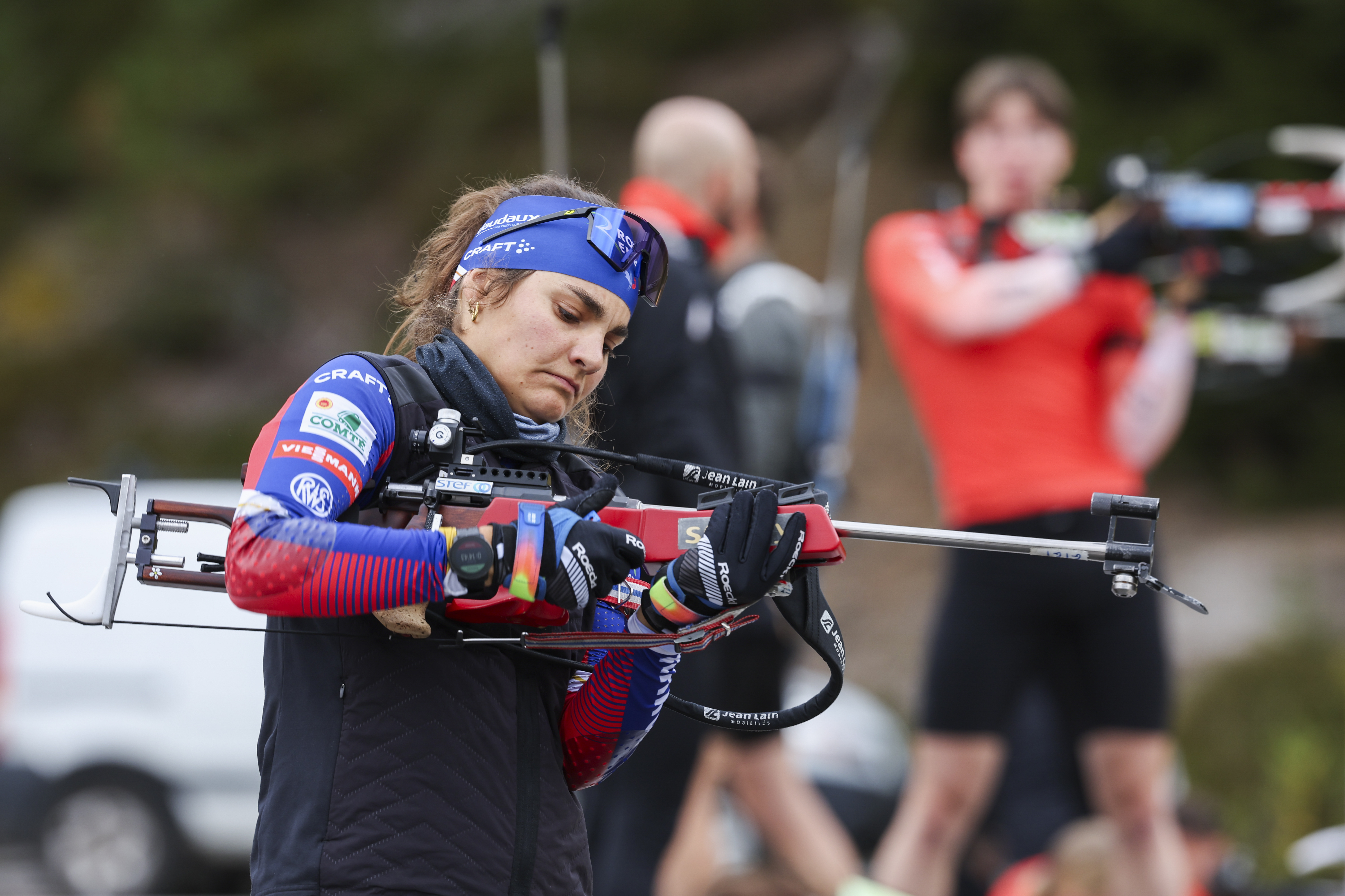 Gilonne Guigonnat à l'entraînement à Ramsau