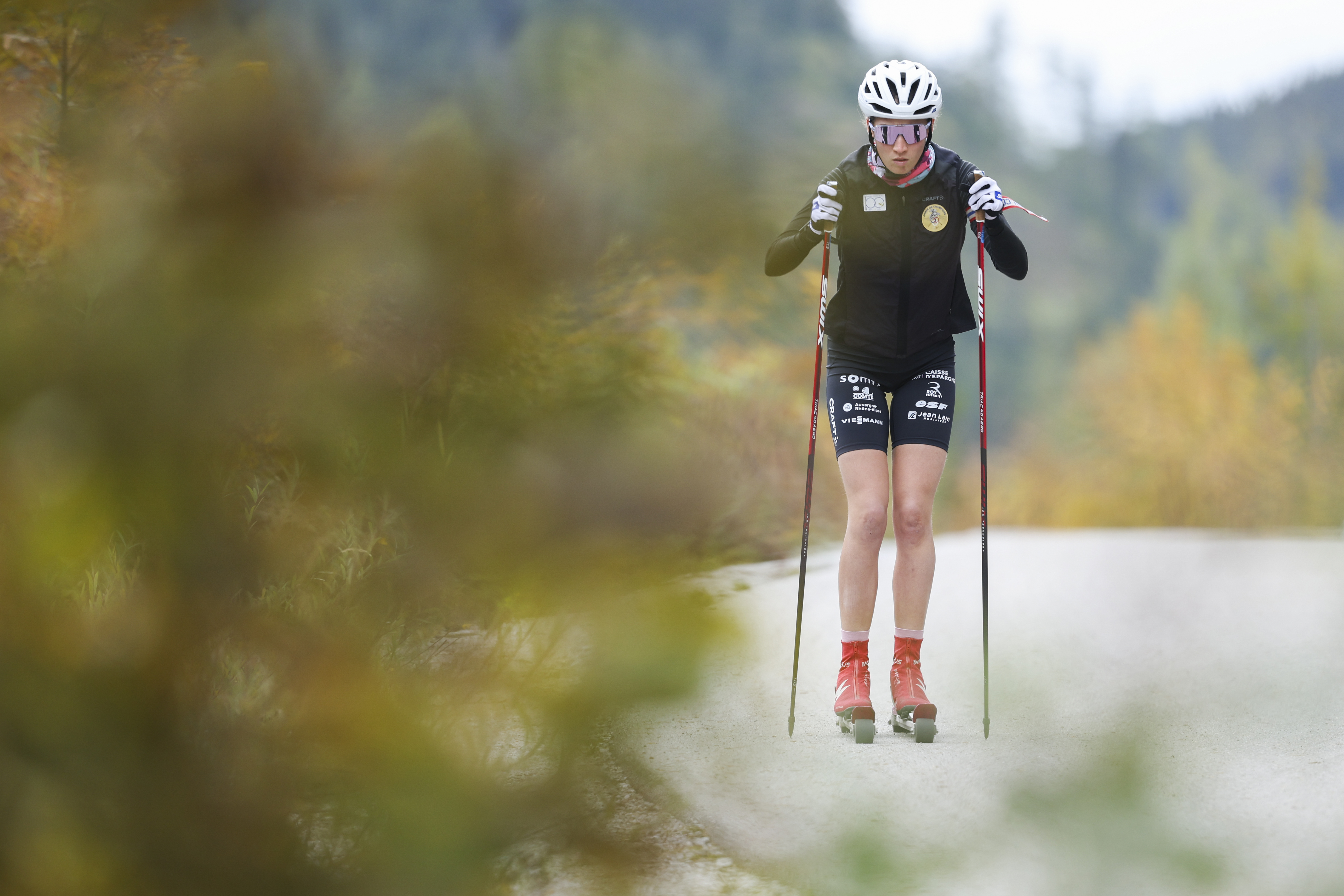 Paula Botet à l'entraînement en Autriche