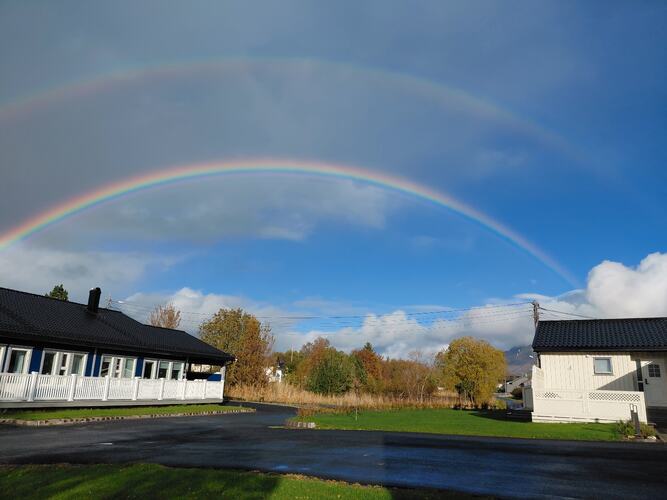 Dobbel regnbue. (Foto: Kristin Grande)