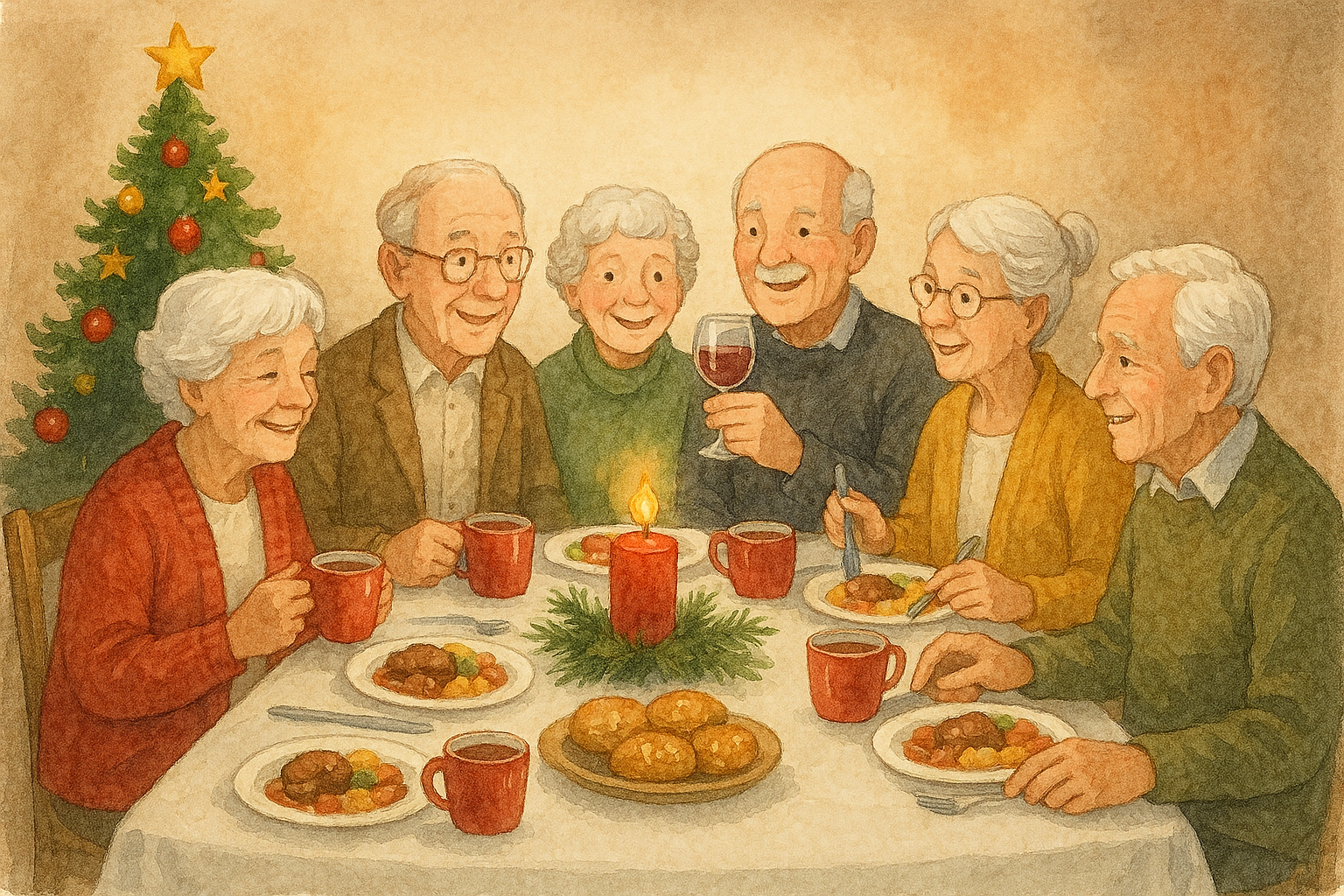 Illustrasjonsbilde julebord