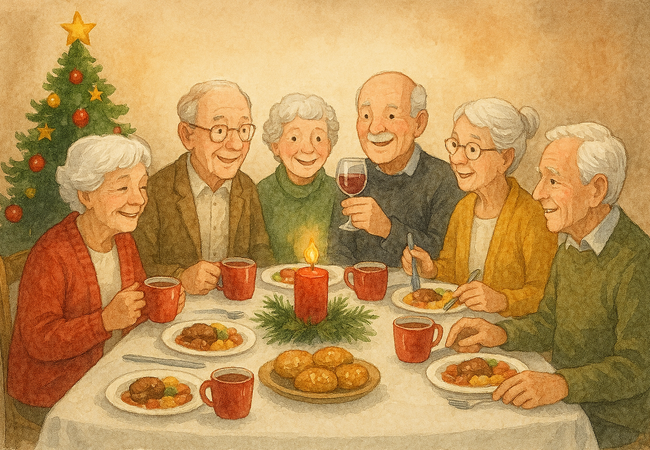 Illustrasjonsbilde julebord