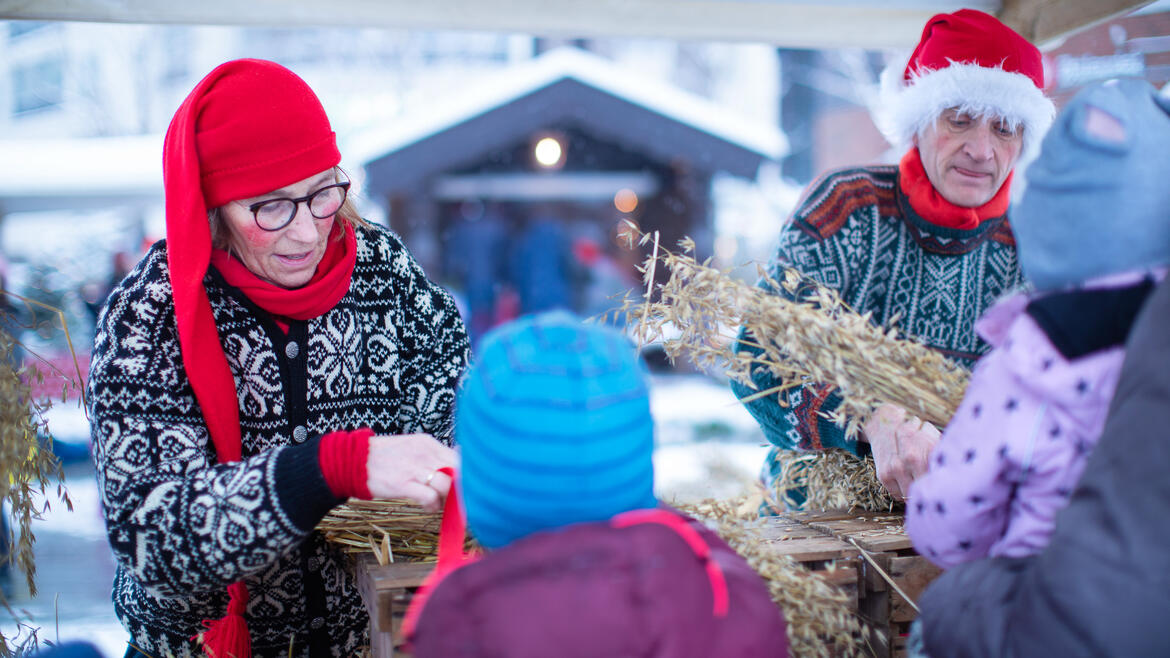 Foto av juleaktivitet i Brumunddal