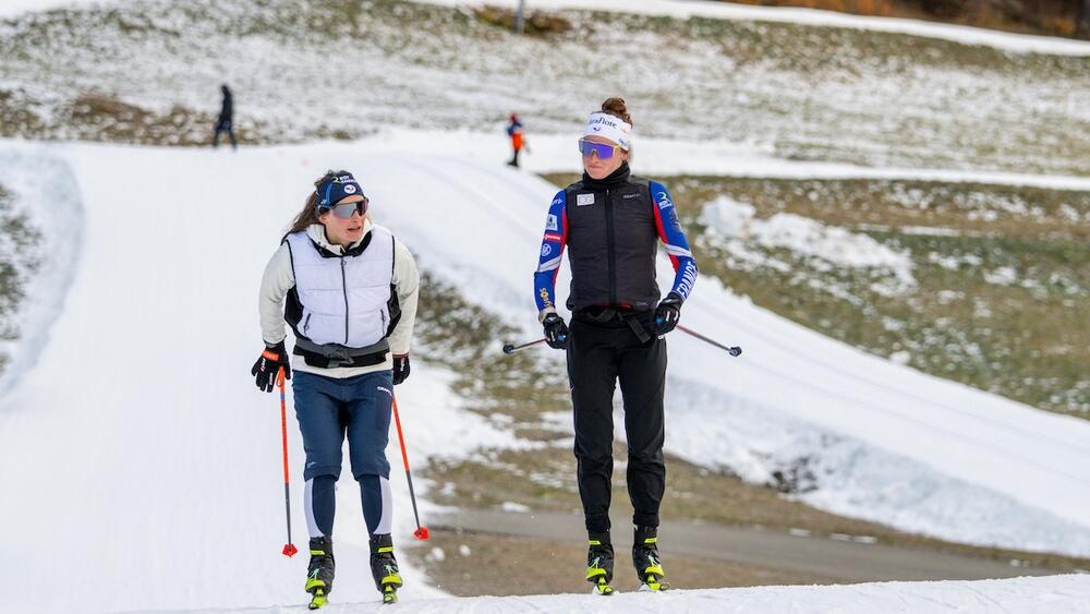 Lou Jeanmonnot et Justine Braisaz Bouchet