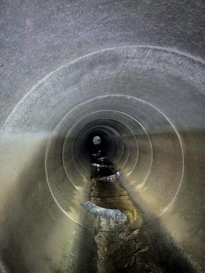 Kulvert med terskler i Rungadalsvassdraget Kulvert med terskler i Rungadalsvassdraget