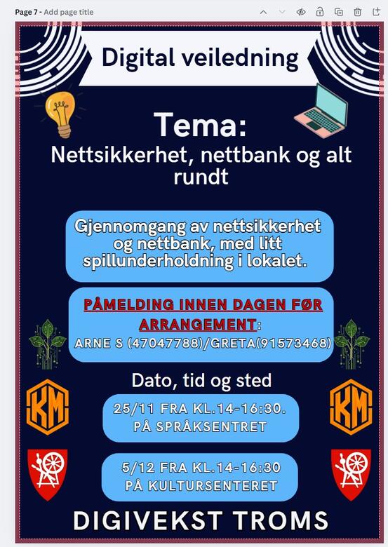 Digital veiledning plakat