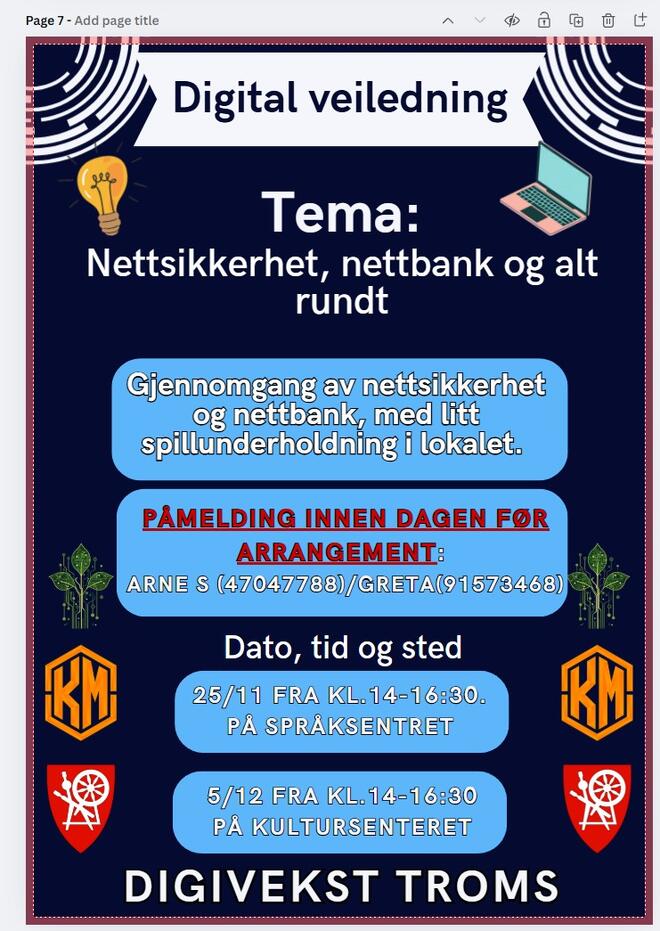 Digital veiledning plakat