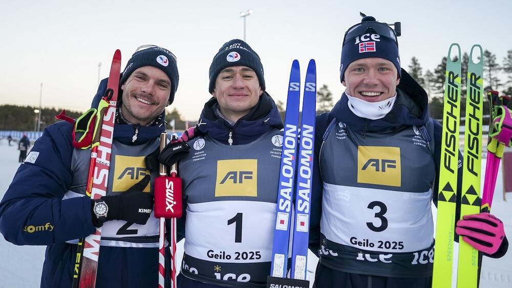 Podium mass start Geilo