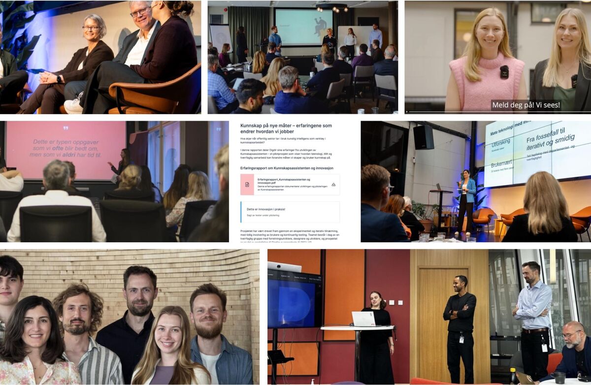 Collage med mennesker